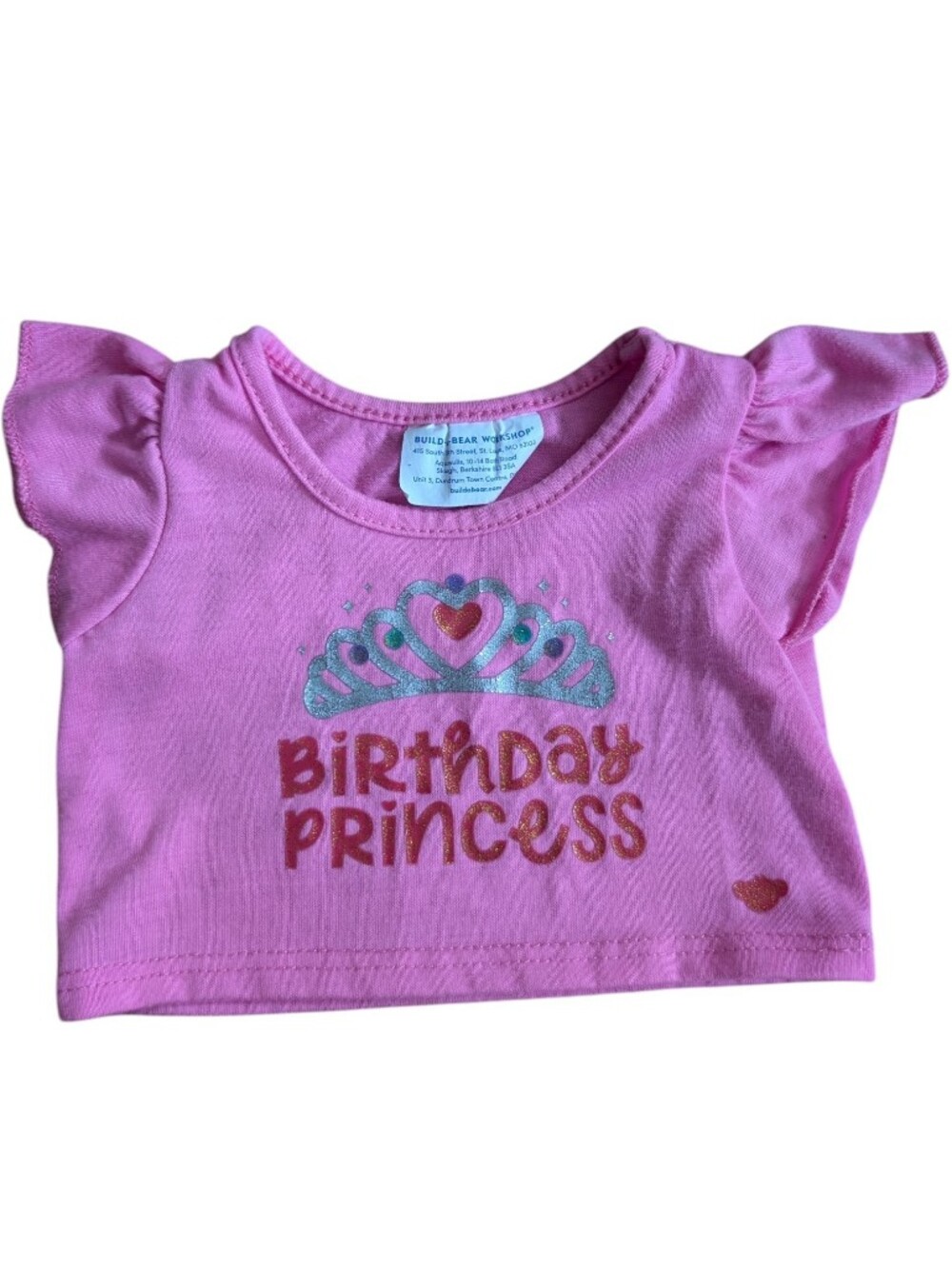 3 For $15 🩷 Build-A-Bear Pink Birthday Princess Tee